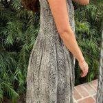 ZARA Vintage Alfani snake print v-neck dress size large / fits size s-L Photo 3