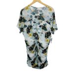 Torrid Floral Stretch Mesh Crew Neck Ruched Short Sleeve Top Size 3X NWT Photo 2