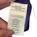 Sequin Hearts Women's Small Purple Long Sleeve Loose Fitting Dress w/ Necklace Photo 5