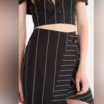 Finders Keepers NWT  Alps Pinstripe Wrap Midi Skirt Size Small Photo 1