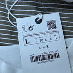 ZARA  women white cotton tunic t-shirt London Sz L Photo 6