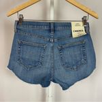 L'Agence NEW  Size 24 Audrey Mid Rise Denim Shorts Jorts Beachy Raw Hem Summer Photo 1