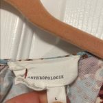 Anthropologie offset Burgundy and Teal Floral Jumpsuit Photo 3