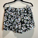 American Apparel  Black Daisy High Waisted Cuff Shorts Size 30 Photo 4