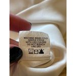 Krisa Ivory Cream High Neck Keyhole Cut Out Front Tie Waist Blouse Size XS Photo 9