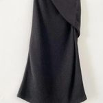 Alexander Wang Wool Knit Crossover Midi Dress Black Size 6 Retail $650 Photo 7