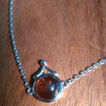 Baltic Amber Round Stone Sterling Silver Bracelet (6 Inch) Photo 5