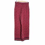 Carolina Herrera  Classic Silk Wide Leg Pants Red Photo 7