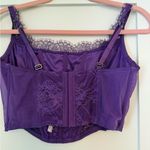 Victoria's Secret M-DD Victoria’s Secret Lace Purple Corset Top Photo 1