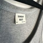 Aritzia Sunday Best Daisy Cropped Tank Gray Size M Photo 4