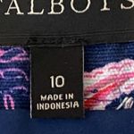 Talbots  blue, pink and white paisley skirt with side zipper in size 10. EUC Photo 6