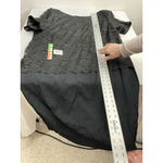 Womans Dress Barn Woman Cocktail Dress Perceptions 24 W Black Lined Short Sleeve Size 24W Photo 4