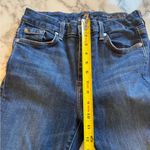 7 For All Mankind EUC High Waist Ankle Skinny Jean Raw Hem Unique Leg Women’s 29 Photo 5