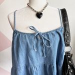 Old Navy  Denim Tiered Tank Top, Vintage Y2K 2000s‎ Indie Sleaze Retro XL Photo 1