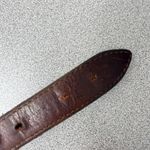 REI Beaded Leather Belt 30 Brown Colorful Stitched Western Southwest *No Buckle Photo 1