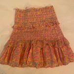 Love Shack Fancy Pink Floral Mini Skirt - Photo 1