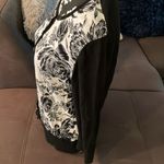 Ann Taylor Black & White Flower Print 3/4 Sleeve Cardigan Size Large Photo 2