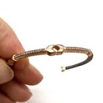 Stella & Dot ‎ Resilience Cuff bracelet rose gold pave Bangle Vintage Photo 1