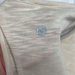 Zella  Tie Front Slub Racerback Tank Oatmeal size small Photo 4