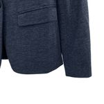 Loft Ann Taylor Navy Blue Herringbone Blazer Jacket New Photo 1