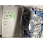 Tularosa Lana Midi Dress L Blue Stripe Embroidered Off Shoulder Tiered Tassel Photo 6