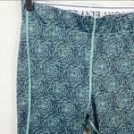 Ivory Ella  Size Small Blue Rose Print Athletic Leggings Photo 2
