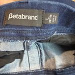 Betabrand  Straight Leg Jeans Pull On Dark Wash Indigo Size Large Petite Photo 5