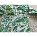 STAUD Carolina Ruffle Mini Dress Paisley Butterfly Print White Green Size 2 Photo 7