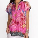 Johnny Was Bouquet Frame Parade Silk Blouse NWT Photo 4