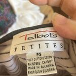 Talbots Striped Black and White pique T-Shirt petite small Photo 2