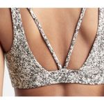 Athleta  Exhale Moonflower Jacquard black and white Sports Bra A-C Small Photo 1