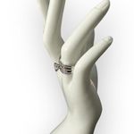 925 Cubic Zirconia Engagement Wedding Ring 2 Piece Set Size 6 NEW in Box Silver Photo 3