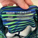 Reebok  size small blue and green print cropped leggings inside pocket  EUC Photo 4