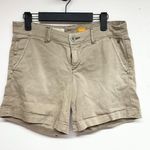 Pilcro and the Letterpress Shorts No. 26 Fit Hyphen Khaki Cotton Spandex Anthro Photo 0