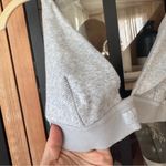 SKIMS  bralette cotton ribbed plunge vneck heather gray adjustable Photo 4