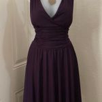 Jessica Howard Y2K Dark Purple Fairy Grunge Whimsygoth Prom Formal Sleeveless V-Neck Ruched Corset Dress Handkerchief Flowy Hem Mini/Midi Size 14/L-Measurement in pics Photo 0