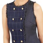 Julia Jordan JULIA JORDON Navy Tweed Grid Pattern Shift Dress NWT 14 Photo 7