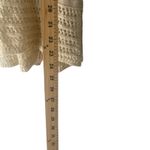 Arizona Jeans Women's Size Medium Cream Open Knit Coastal Top Photo 9