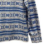 Lands' End Womans Mock Neck Size XL Fair Isle Nordic Snowflakes Winter Holiday Photo 3