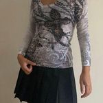 Cache Y2K Bejeweled Long Sleeve Shirt Photo 0