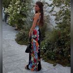 Alice + Olivia  Delora Open Back Maxi Dress in Garden Brunch Black 8 Photo 8