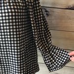 Sanctuary Gingham Plaid Off Shoulder Blouse Photo 4