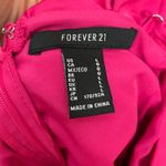 Forever 21 Off The Shoulder Dress Pink Ruffle Sleeve Large Mini Barbie Costume Photo 6