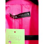 ZARA Long Sleeve Notch Lapel Button Front Blazer Jacket Pink Women's Size Small Photo 4