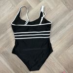 Women's One Piece Athletic Swimsuit Sports Cheeky High Cut Bathing Suit Black Size XL Photo 6