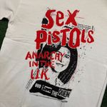 Sex Pistols “Anarchy in the U.K.” white T-shirt, size large Photo 3