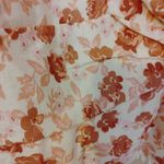 Midnight sky  Size Extra Large XL Rayon Cotton Linen Floral Pink White Cropped Photo 5