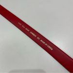 Women Red Skinny Belt Full Grain Cowhide Leather ML Nautical Anchor Charm Preppy Photo 2