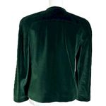 Vintage 80s Edwardian Military Gothic Carlisle Velvet Jacket Forest Green Size 6 Photo 1