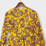 ALC Frank ALC Myra Floral‎ Mini Dress Women's Size 2 Yellow Beige Long Sleeve Photo 8